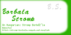 borbala stromp business card